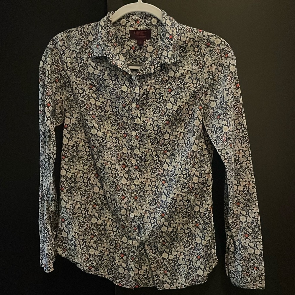 J.Crew Liberty Floral Button Down Shirt